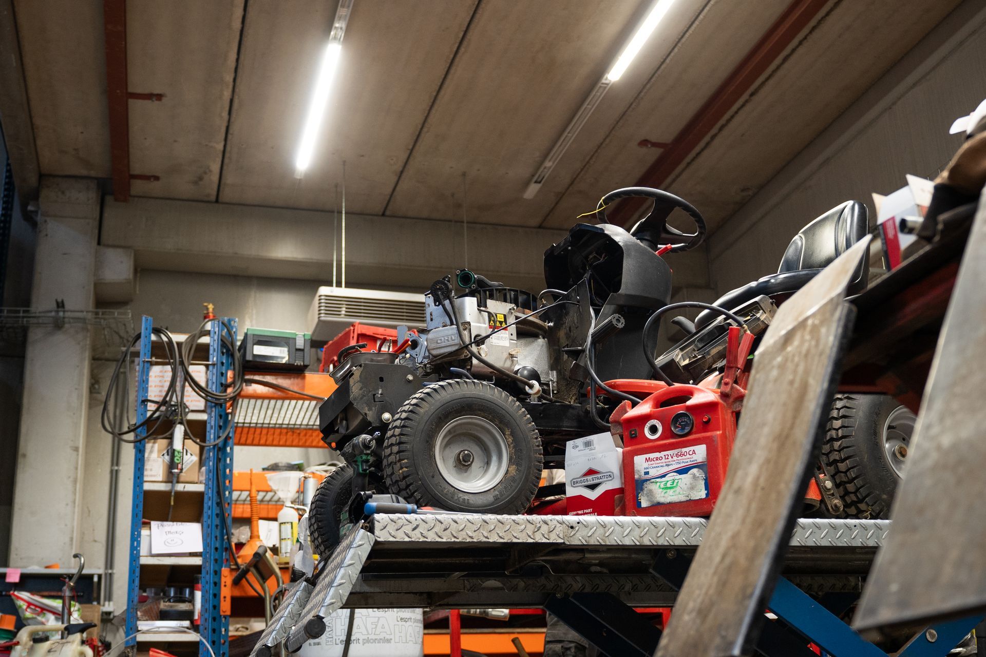 Atelier d'entretien Green Machine
